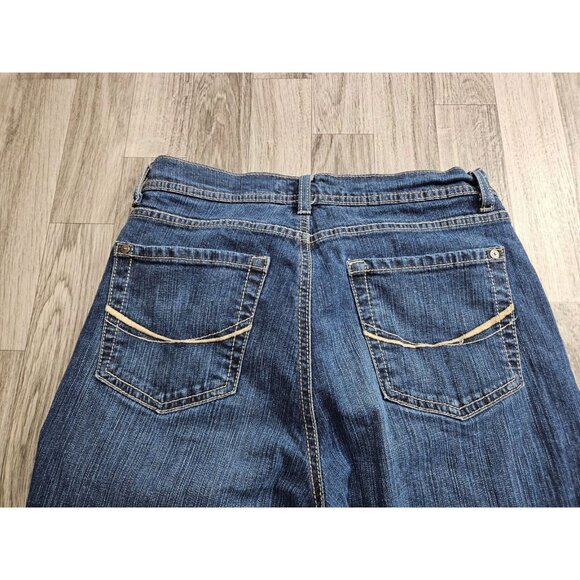 (3/$35) Code Bleu Size 6 Average Bootcut Embroidered Pockets Denim Blue Jeans - Picture 3 of 11